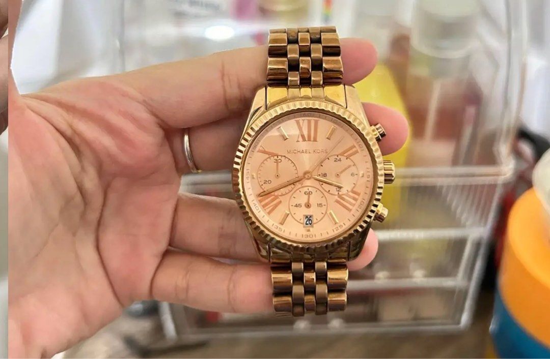 Mk lexington rose gold hotsell