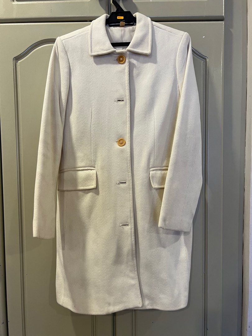Old Navy Long White Coat