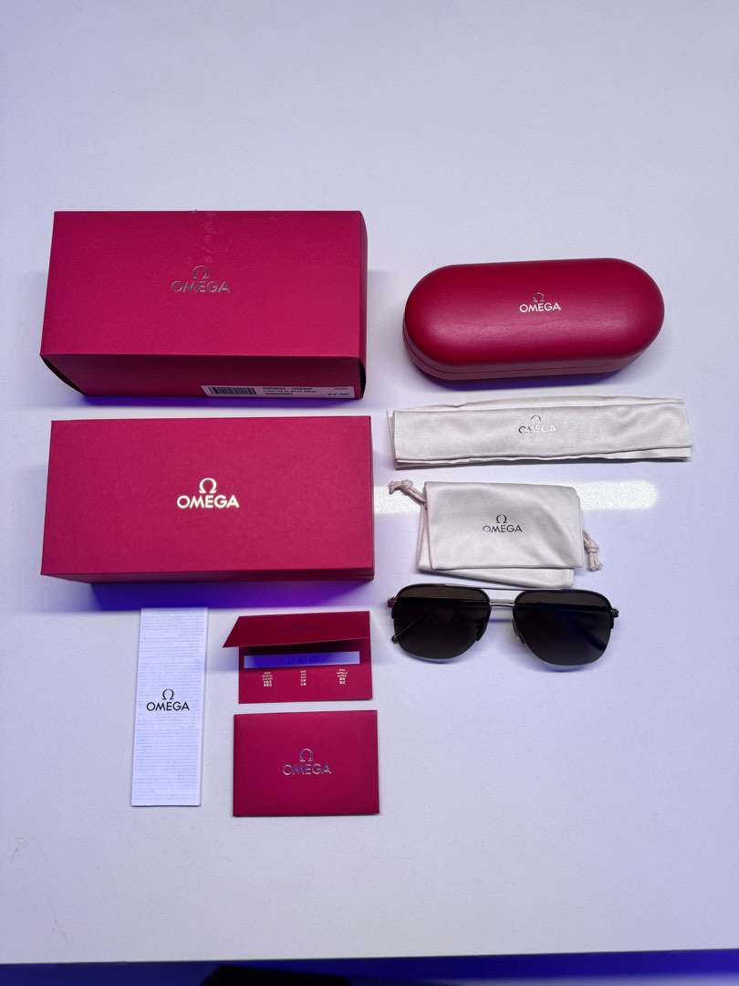 Omega lunettes de soleil doree sunglasses