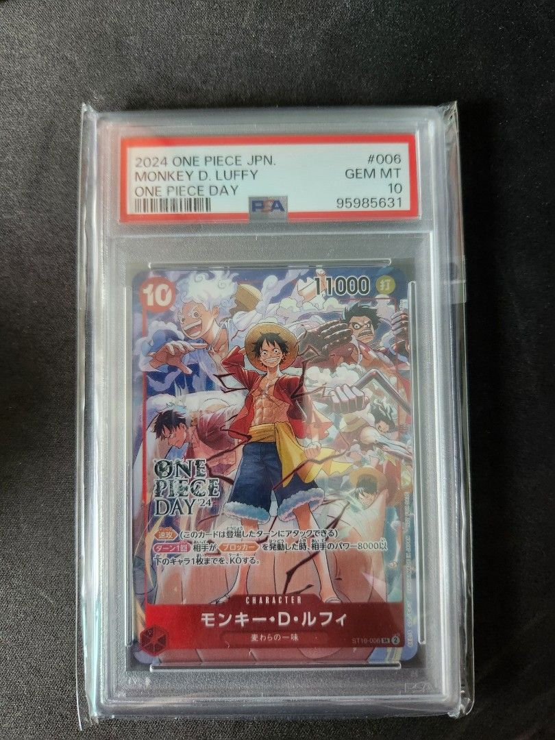 One Piece Day Luffy Promo PSA 10, Toys & Collectibles, Trading