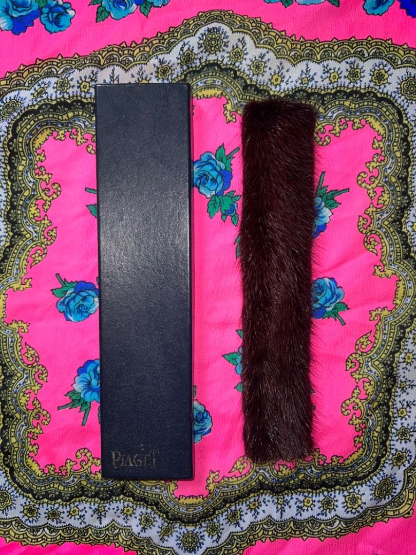 PIAGET Mink Slap On Bracelet (Category: Bracelets) located in Dagupan City. Submitted by pardonmyfrench2025 (Listing ID 1325636101, Image 1). Description: Piaget genuine Mink fur bracelet. Slap on reminiscent of childhood accessories Like new condition. Payment thru Gcash Shipping via JnT.