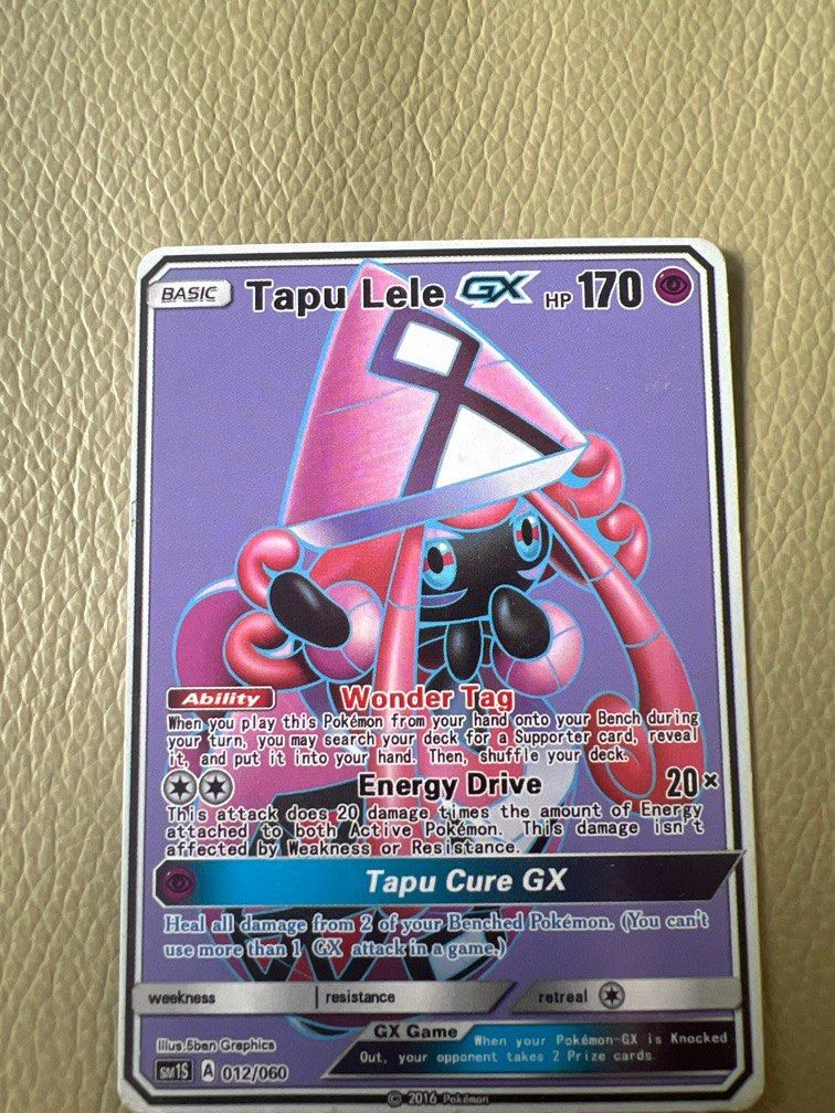 Pokmon cards Tapu Lele, Hobbies & Toys, Toys & Games on Carousell