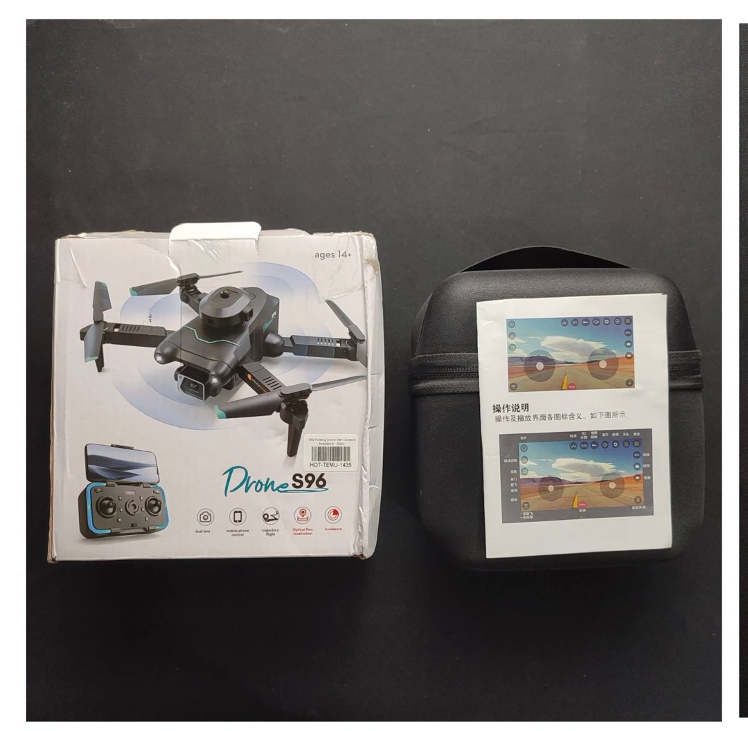 S96 FOLDING DRONE WD OBSTACLE AVOIDANCE, Photography, Drones on Carousell