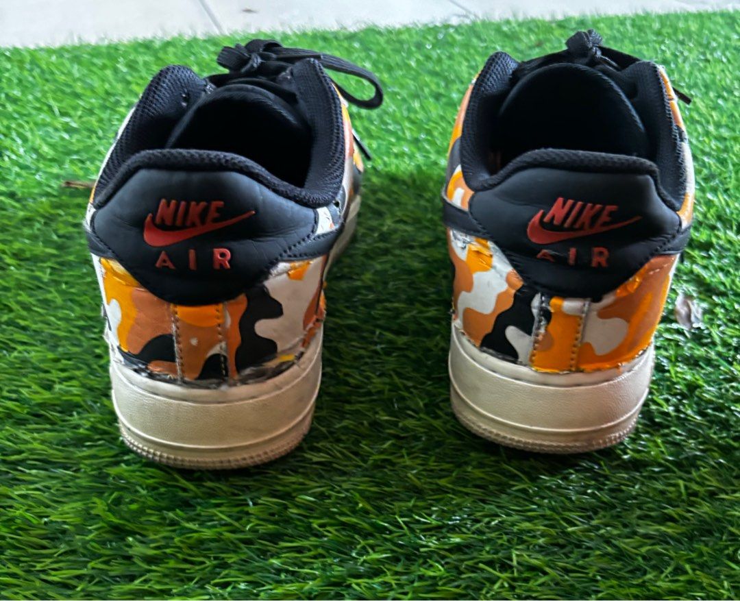 Sale Nike Air Force 1 Low Country Camo Team Orange Black sneaker shoes Men s Fashion Footwear Sneakers on Carousell
