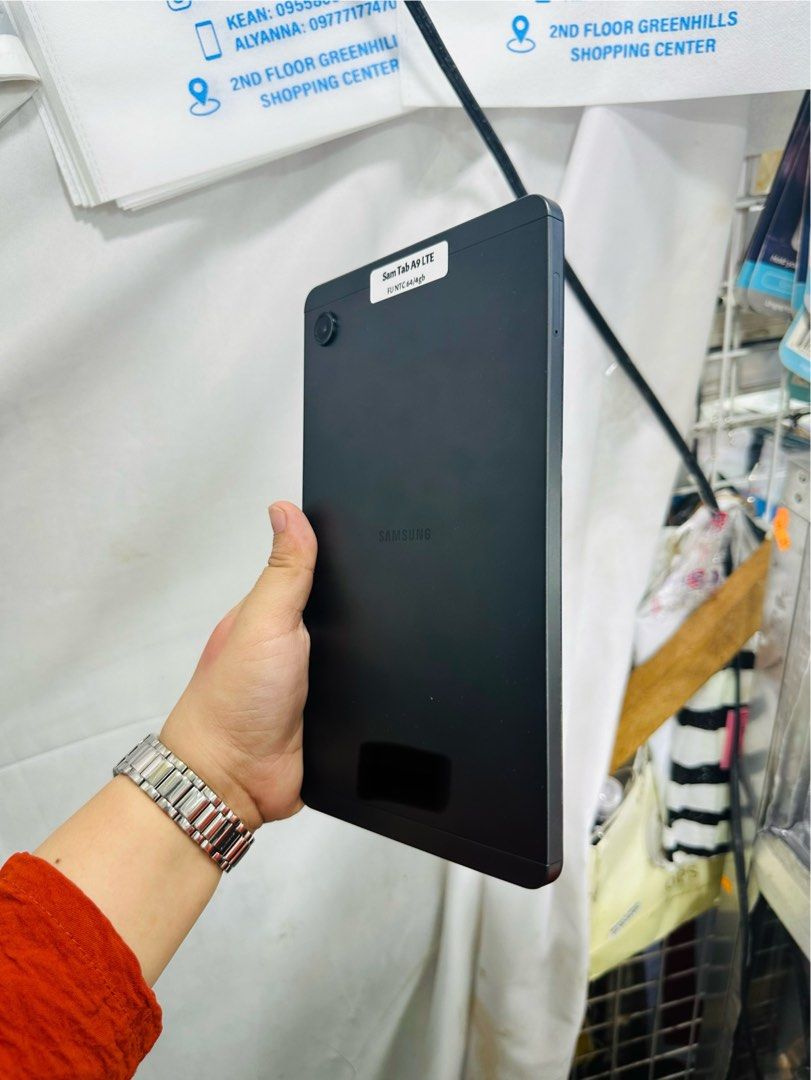 Samsung Tab A9 LTE 64gb Complete (Category: Android) located in San Juan City. Submitted by javedsgadgetshop (Listing ID 1325785271, Image 2). Description: OPEN FOR INSTALLMENT VIA CREDIT CARD/GGIVES/SPAY/BILLEASE & SWAP/TRADE-IN! BUY AND SELL! Quick Specs : Samsung Tab A9 LTE •64gb •NTC Variant •Good batt health •Factory Unlock •95% Smoothness •No hidden issue | No Repaired •100% Authentic | Not Refurbished •w/ OEM Charger & store warranty ❣️ - 