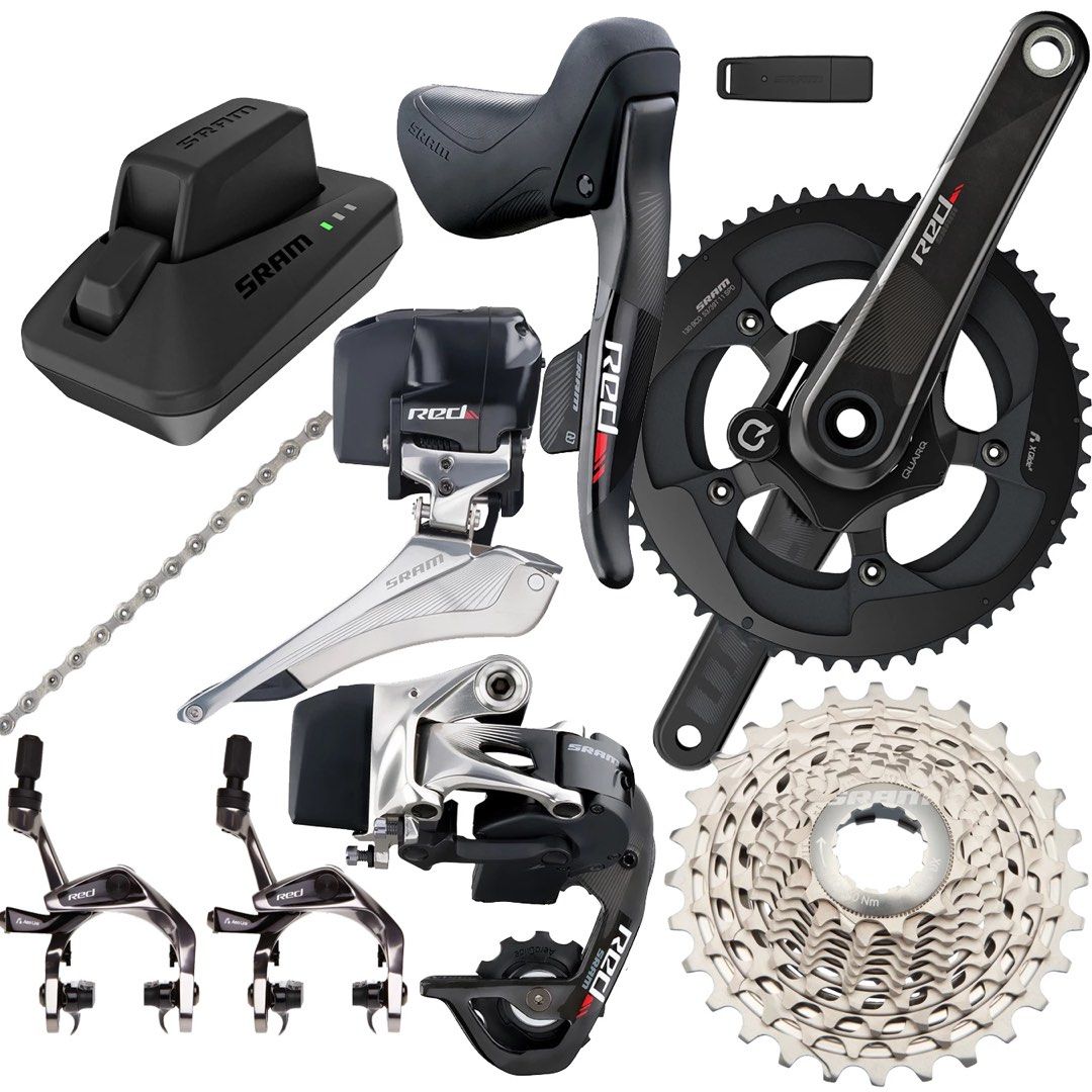 SRAM Red etap 11s rim brake groupset with quarq dzero powermeter and J L ospw Sports Equipment Bicycles Parts Parts Accessories on Carousell