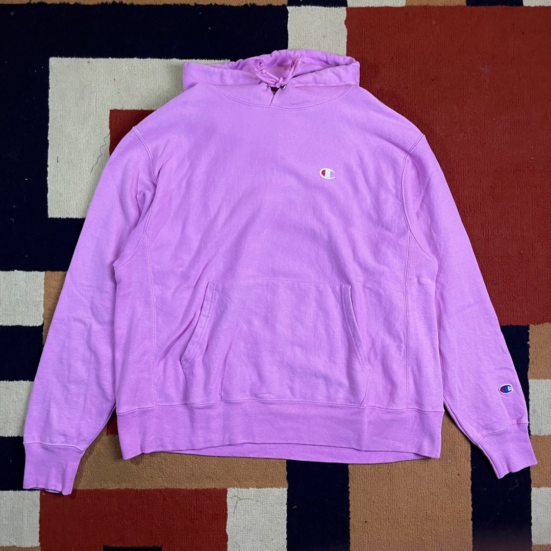 Champion Reverse Weave Hoodie Champion Sweater Light Purple Yellow