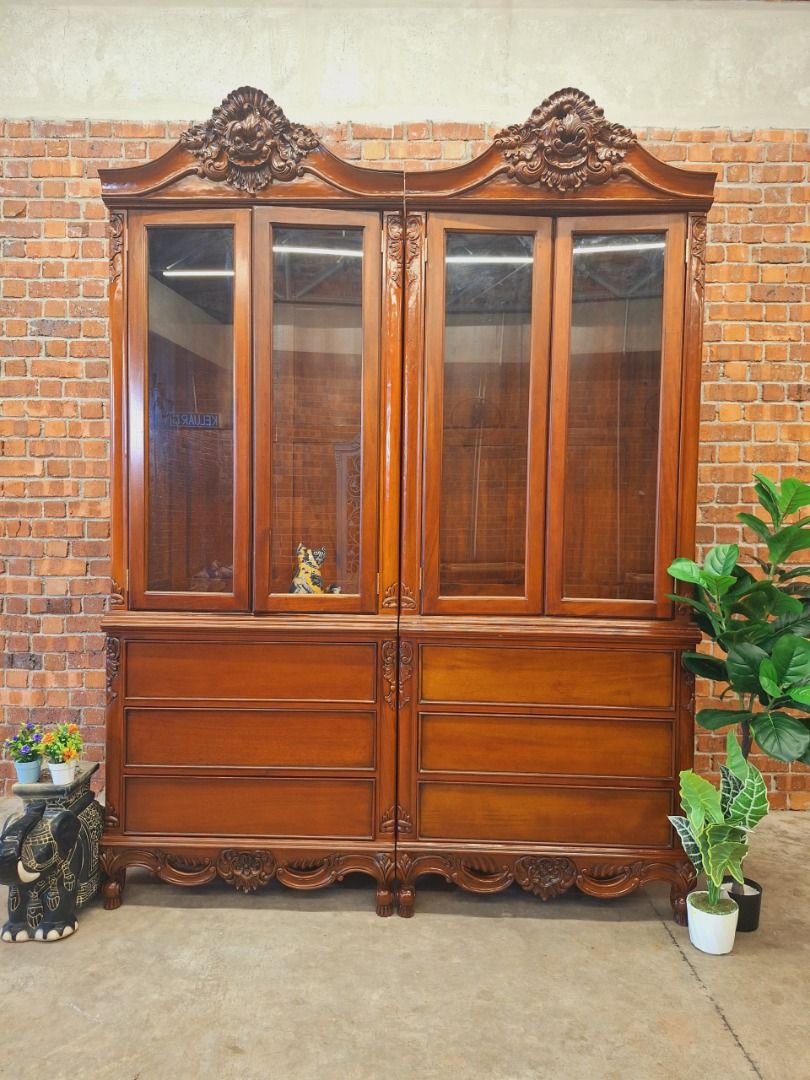 Syafi Jati Victorian Classic Display Cabinet | Syafi Jati, Kabinet ...