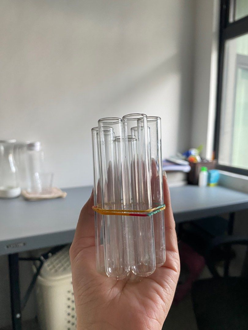 Tackle box for chem bundle (Category: Storage Boxes & Baskets) located in Makati City. Submitted by ariesara__ (Listing ID 1325704806, Image 3). Description: tackle box was used but the materials aren’t except for the test tubes & pipettes it includes the following: green tackle box - 160 (1) lab goggles - 50 (1) small aspirator - 40 (5)test tube 20mL - 125 (16) test tube 5mL - 112 coffee stirrer pack - 38 (1)test tube holder 50 filter paper pack