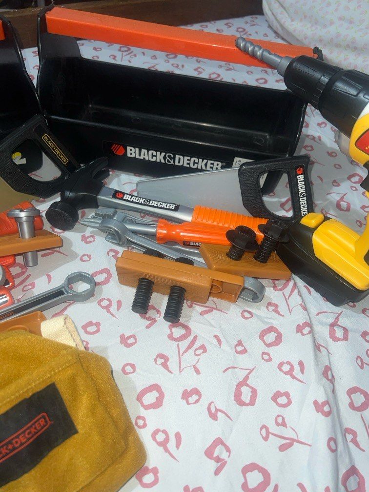 Toy tool set Black&Decker (Category: Kids Toys) located in Quezon City. Submitted by bigmomeh (Listing ID 1325689081, Image 3). Description: Two set of tools, authentic Black&Decker brand bought in US..