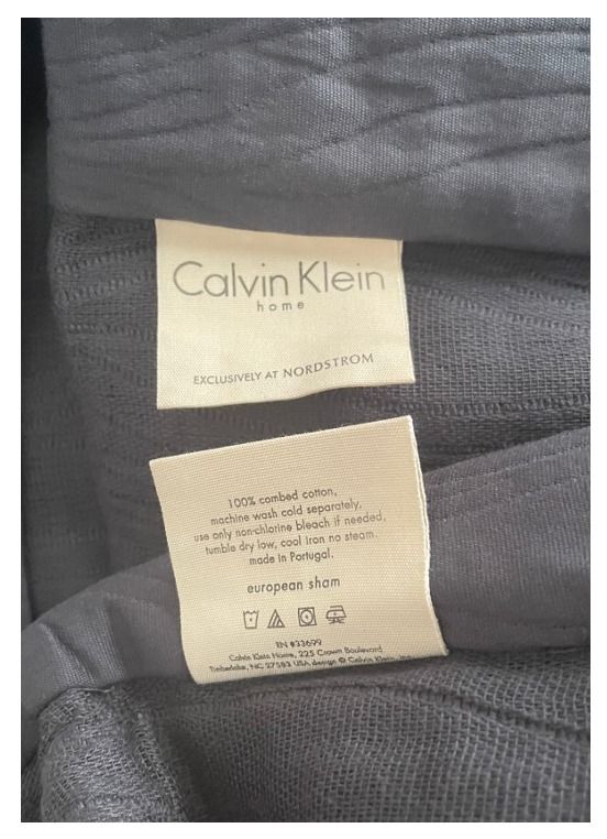 Two 2 Calvin Klein 26 x26 Euro Shams Exclusively at Nordstrom Furniture Home Living Bedding Towels on Carousell