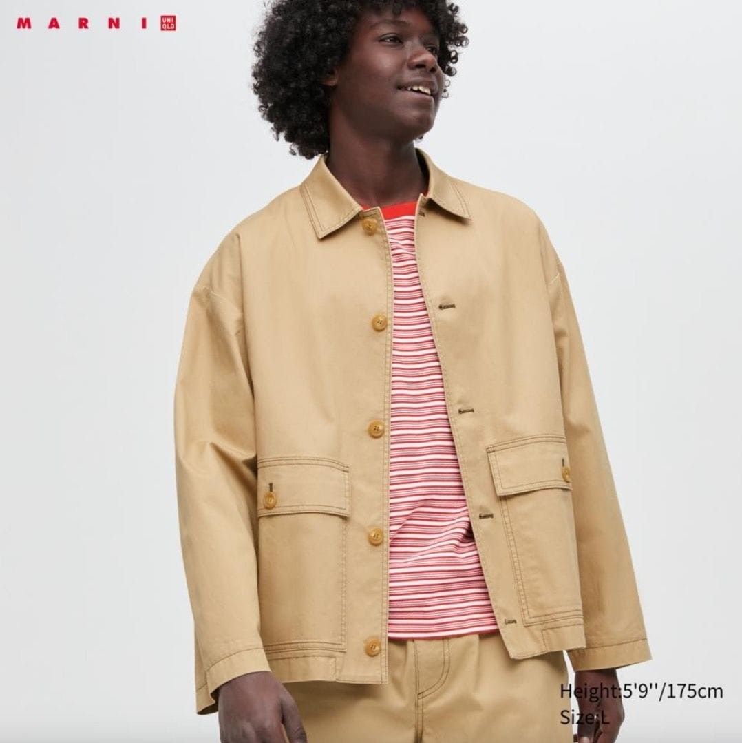 uniqlo x marni designer oversized utility harrington jacket sweater Men s Fashion Coats Jackets and Outerwear on Carousell