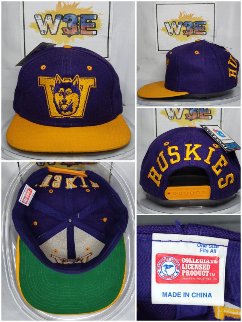 VINTAGE WASHINGTON HUSKIES BHEADS SCRIPT SNAPBACK WOOL - UNIVERSAL HEADWEAR (Category: Caps & Hats) located in Las Pinas. Submitted by w3e_ph_shop (Listing ID 1325766942, Image 1). Description: .