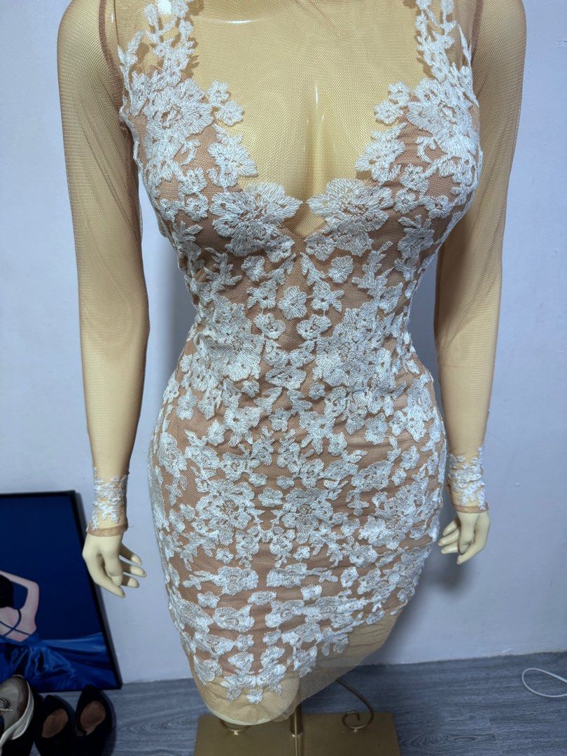 Women For Love Lemons Dresses Luau Mini Dress White Women s Fashion Dresses Sets Dresses on Carousell