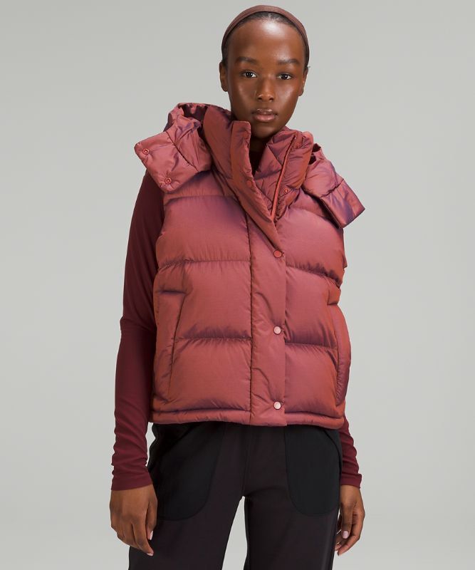 Wunder Puff Vest in Roasted Heathered Brown size 6 lululemon Women s Fashion Coats Jackets and Outerwear on Carousell