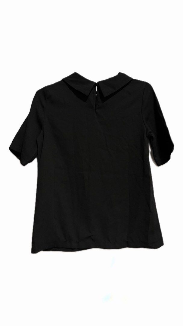 Zalora Office Wear Black Blouse Women s Fashion Tops Blouses on Carousell