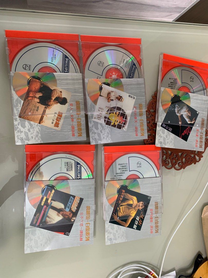 5 CD 寶麗金白金系列譚詠麟Alan 遲來的春天. 愛人女神. 忘不了你.反斗星.愛到你發狂, 興趣及遊戲, 音樂、樂器& 配件, 音樂與媒體-