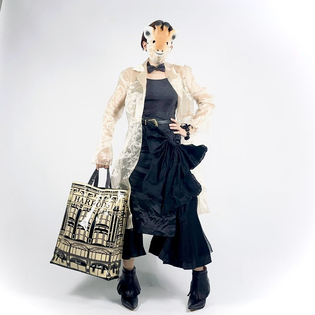 HARRODS OF KNIGHTSBRIDGE ICONIC LONDON PLACE Art Deco Illustrated Building Facade Vintage Collectible Reusable Eco XL TOTE Shopper s Bag Hobbies Toys Memorabilia Collectibles Vintage Collectibles on C...