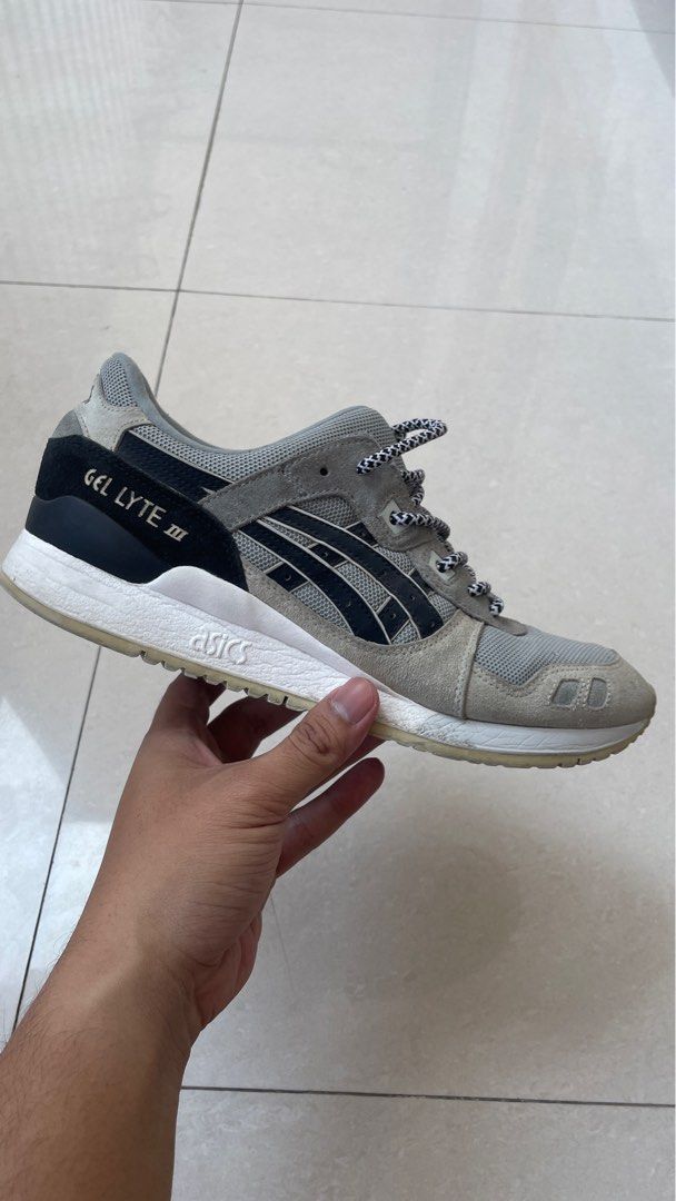 Asics Gel Lyte III Stone Grey Fesyen Pria Sepatu Sneakers di Carousell