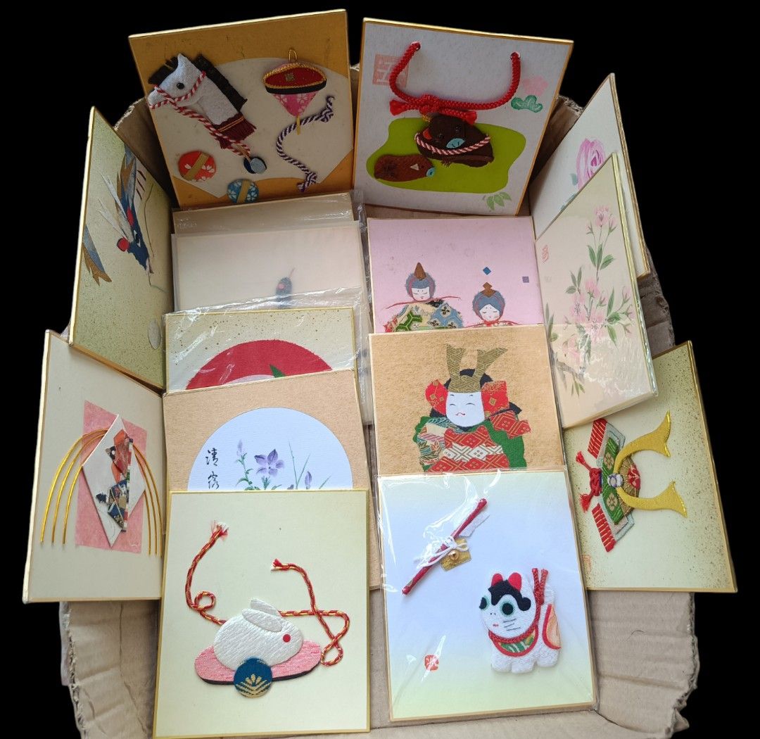 Anik Bundle 2 - Assorted Vintage Shikishi Board Decors, Envelopes, Etc. (Category: Craft Supplies & Tools) located in Las Pinas. Submitted by mirlynncurioshop (Listing ID 1325863196, Image 3). Description: Assorted. Sold as is. Great for framing, gifting, decorating, DIY, display and collection. Includes: 35 shikishi boards 12 packs envelopes etc. Payment options: GCash, Maya, Union Bank Delivery modes: LBC, J&T, Lalamove (SF c/o buyer) Location: