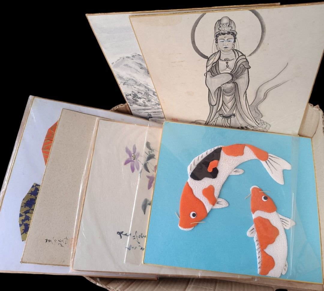 Anik Bundle 2 - Assorted Vintage Shikishi Board Decors, Envelopes, Etc. (Category: Craft Supplies & Tools) located in Las Pinas. Submitted by mirlynncurioshop (Listing ID 1325863196, Image 2). Description: Assorted. Sold as is. Great for framing, gifting, decorating, DIY, display and collection. Includes: 35 shikishi boards 12 packs envelopes etc. Payment options: GCash, Maya, Union Bank Delivery modes: LBC, J&T, Lalamove (SF c/o buyer) Location: