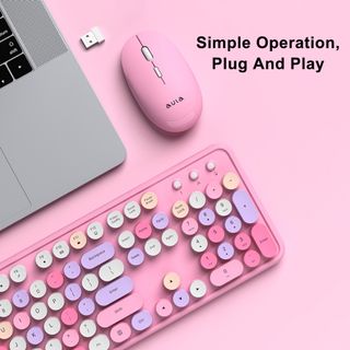 In Stock 🔥 AULA AC306 Wireless Mouse and Keyboard Combo with Cangjie Input64168213117953110
