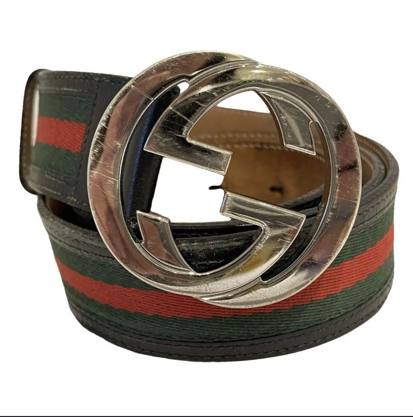 Authentic Gucci GG Interlocking Web Belt size 100cm 40 inches
