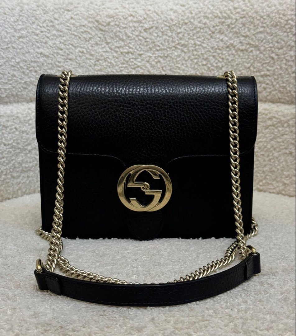 Gucci interlocking bag black clearance