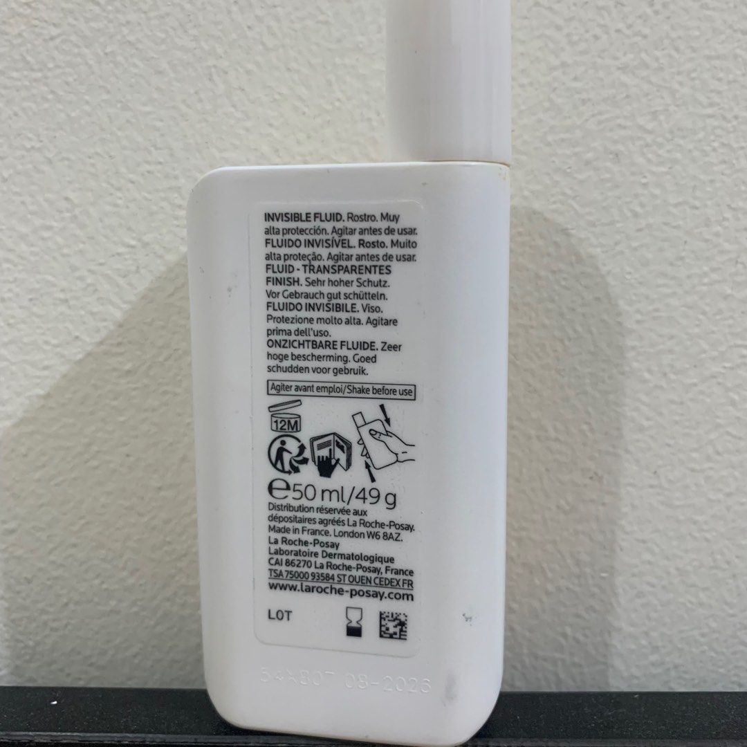 Authentic La Roche-Posay Antihelios Sun Protectio (Category: Face Care) located in Quezon City. Submitted by authentic.preloved28 (Listing ID 1325845509, Image 2). Description: Padala from France 50% of product left Rfs: too many sunscreen onhand Expiration date: 08-2026 (engraved on last pic).