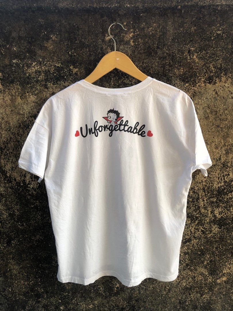 Betty Boop x Stradivarius T Shirt White