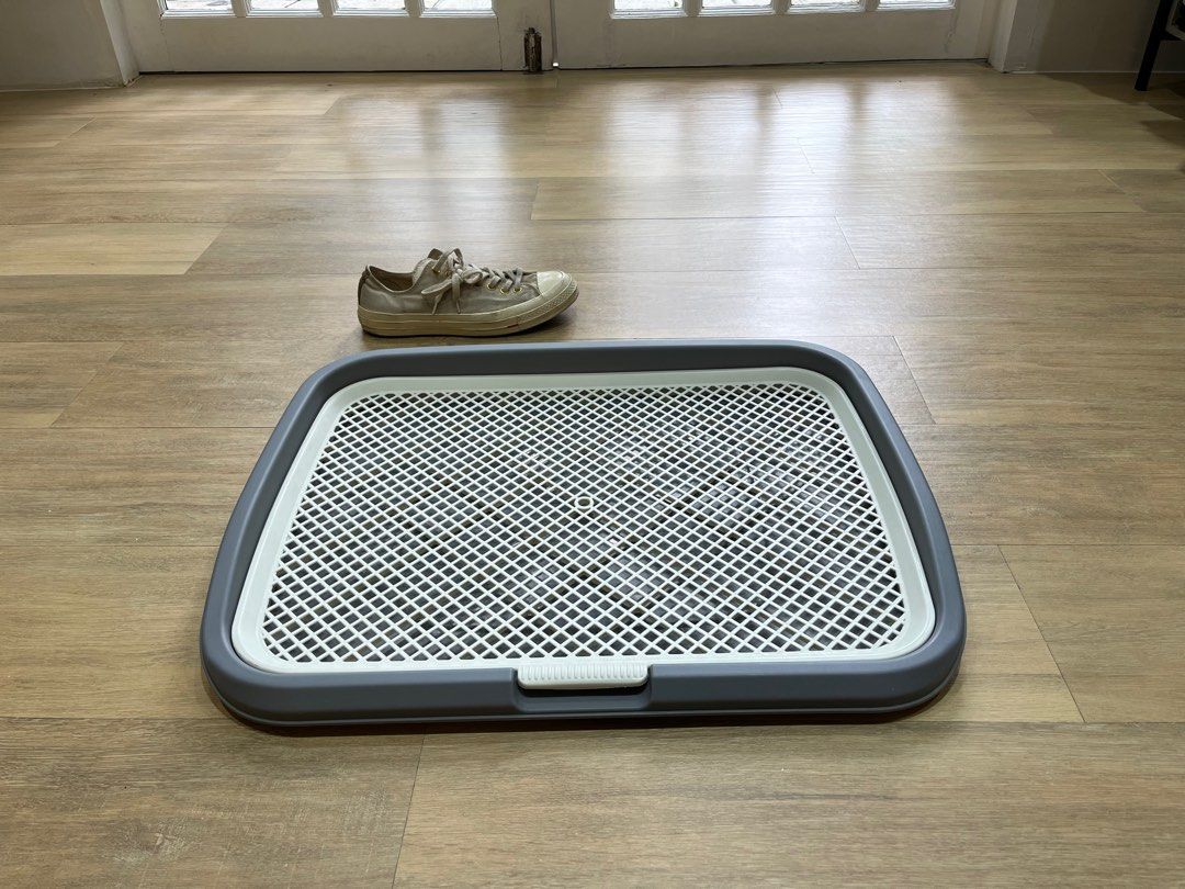 Big dog toilet (Category: Homes & Other Pet Accessories) located in Quezon City. Submitted by samjonas (Listing ID 1325856966, Image 3). Description: Used to potty train my dog but it was too late to use this . My dog got used to using pee mat. This is very clean. Disinfected as well..