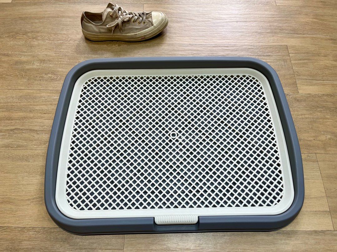 Big dog toilet (Category: Homes & Other Pet Accessories) located in Quezon City. Submitted by samjonas (Listing ID 1325856966, Image 2). Description: Used to potty train my dog but it was too late to use this . My dog got used to using pee mat. This is very clean. Disinfected as well..