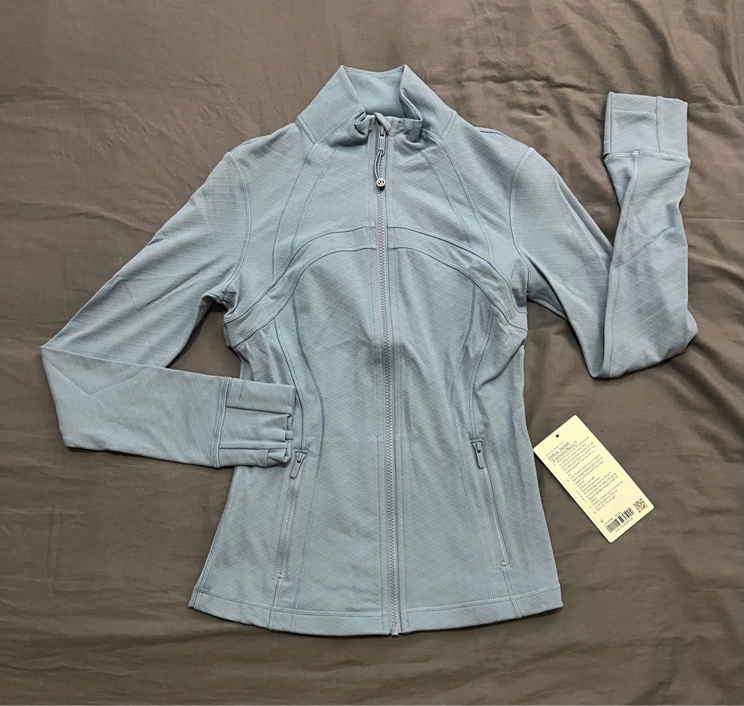 BNWT: Lululemon Define Jacket Diamond Nulu Size 6 - Blue Willow