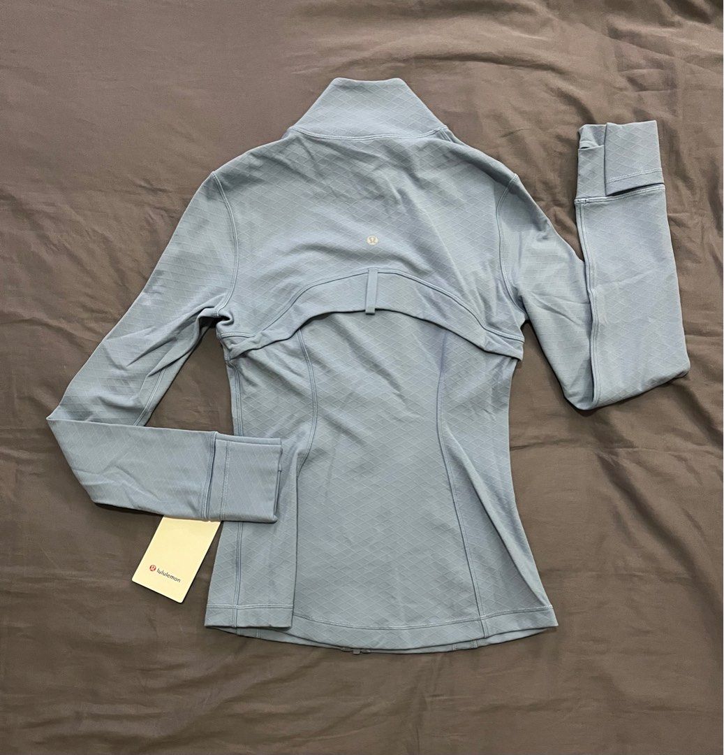 BNWT: Lululemon Define Jacket Diamond Nulu Size 6 - Blue Willow