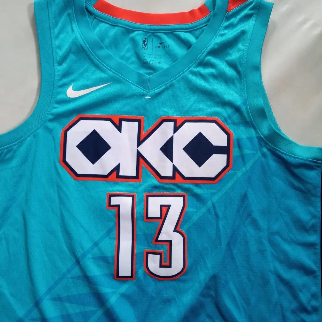 BNWT Paul George Nike NBA Oklahoma city Thunder Edition Swingman