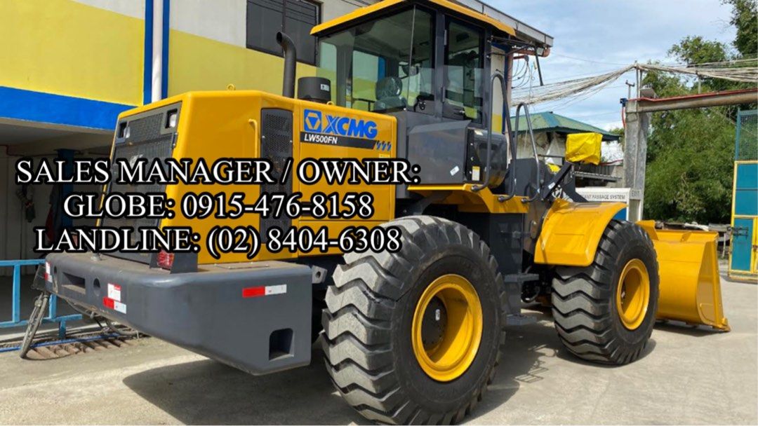 Brand new Wheel loader 3 cubic XCMG LW500FN and more brandnew payloader pay (Category: Heavy Vehicles) located in Valenzuela. Submitted by stronghold.official (Listing ID 1294317678, Image 1). Description: PABATID PUBLIKO: Magandang araw po! Para po sa katanungan patungkol dito, maaari pong tumawag sa mga numerong nakalagay sa litrato. Maraming salamat po 🥰.
