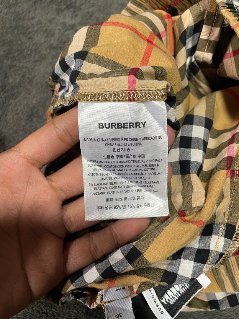 Burberry short Luxury Apparel on Carousell
