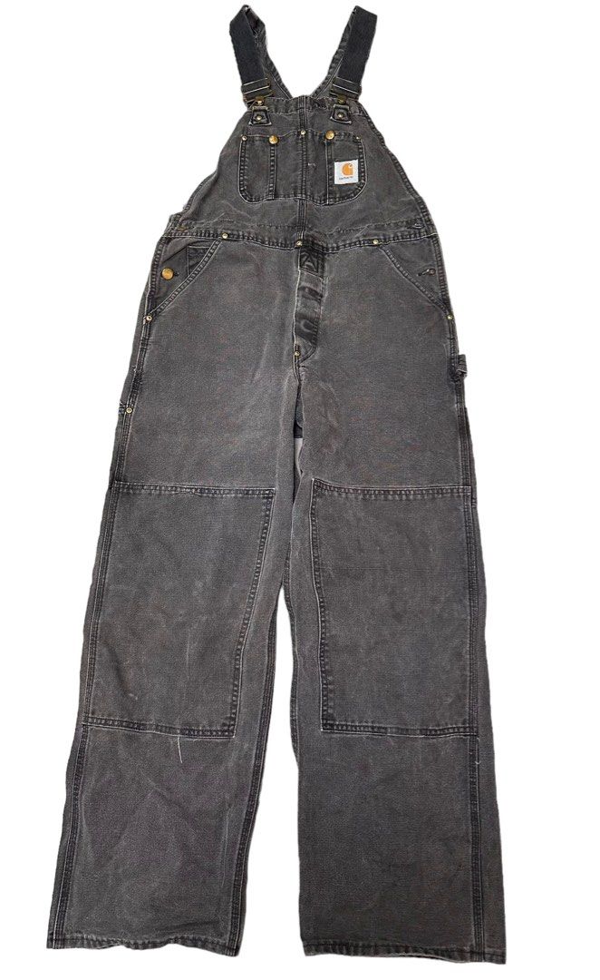 CARHARTT Vintage Double Knee Overall Bib Men s Fashion Bottoms Jeans on Carousell