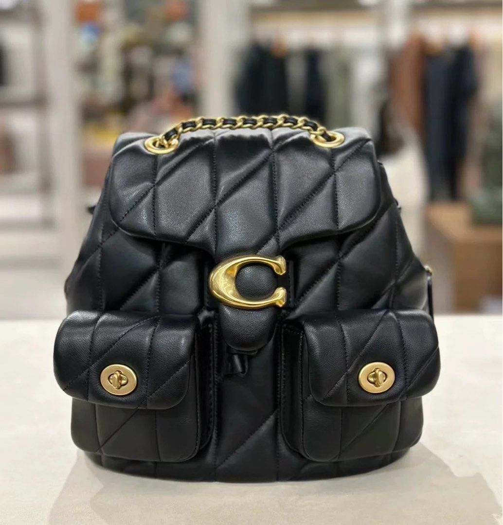 Coach women's leather backpack deals