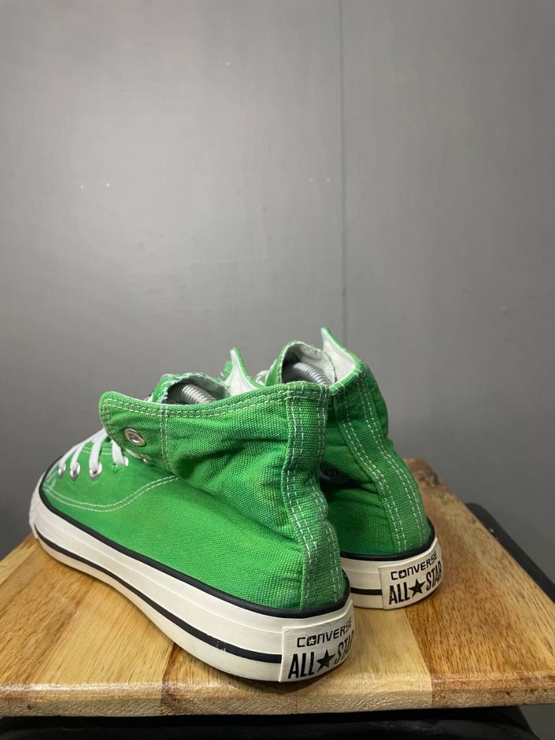 Converse All star High green, Fesyen Pria, Sepatu Sneakers di