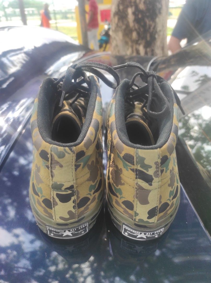 Converse one star mid camo Men s Fashion Footwear Sneakers on Carousell