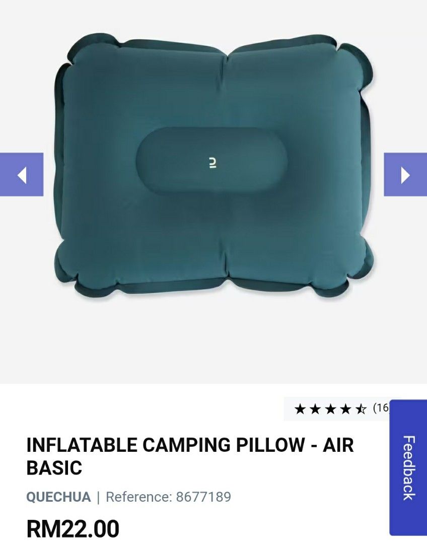 Decathlon inflatable pillow top