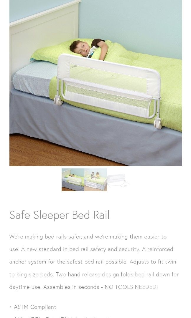 Dexbaby Safe Sleeper Bed Rail