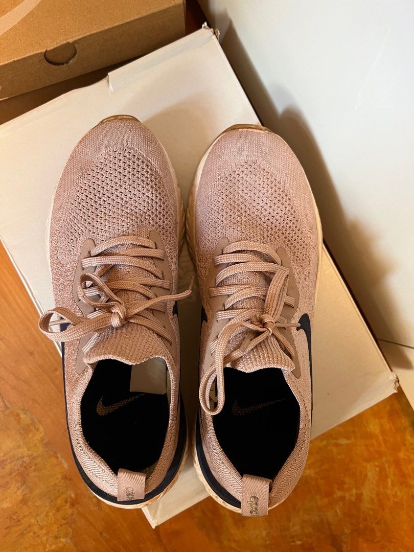 Nike Epic React Flyknit 2 Diffused Taupe EUR 41 running shoes Carousell