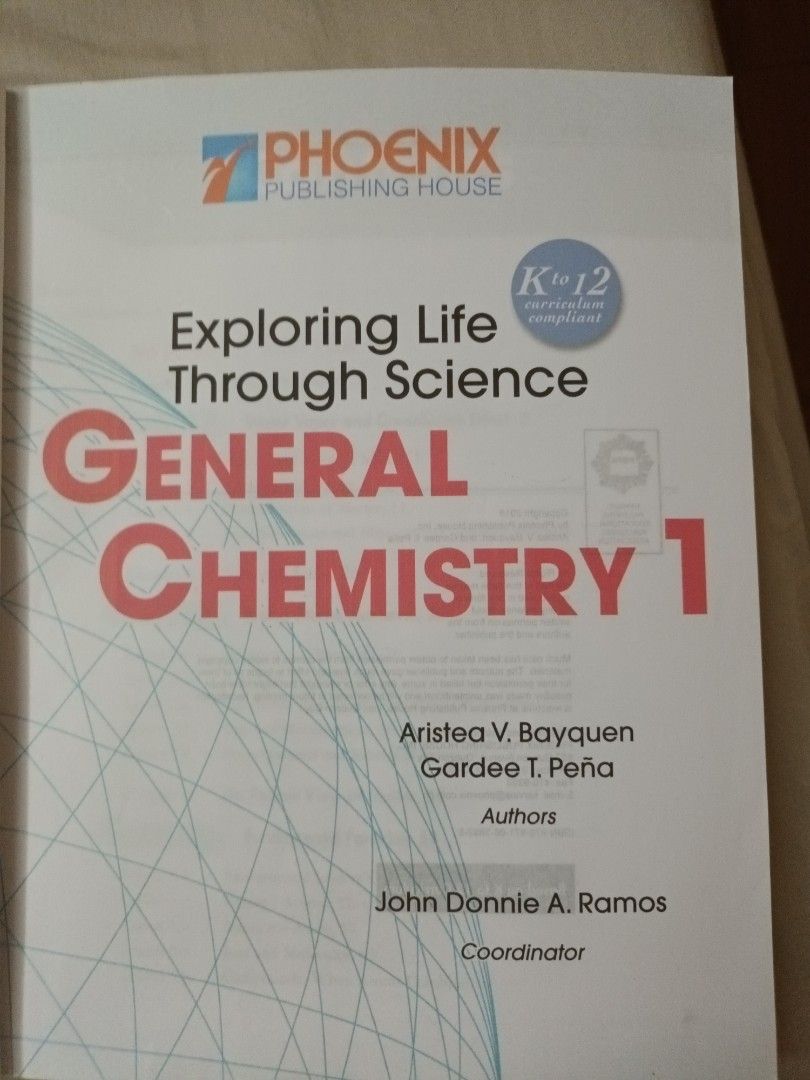 EXPLORING LIFE THROUGH SCIENCE GENERAL CHEMISTRY 1 (Category: Textbooks) located in Quezon City. Submitted by limsys08 (Listing ID 1325810512, Image 3). Description: Barely used Copyright 2018 With plastic cover.
