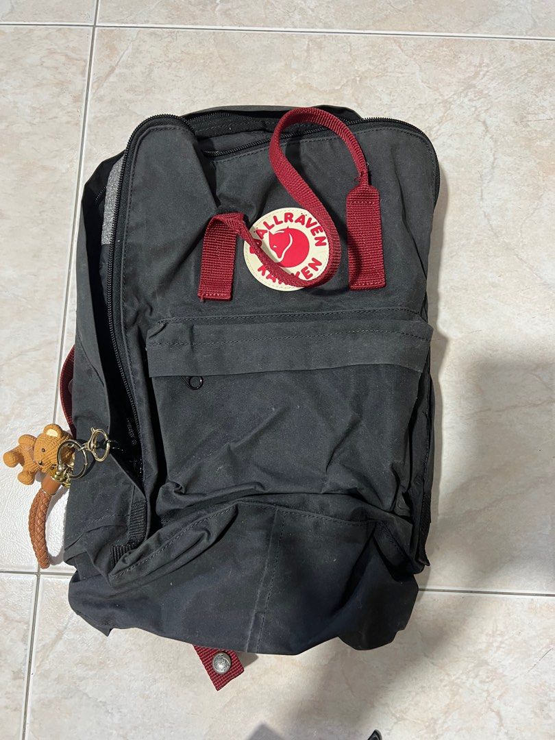 Classic Kanken Fjallraven Kanken Black And Red Fjallraven Kanken