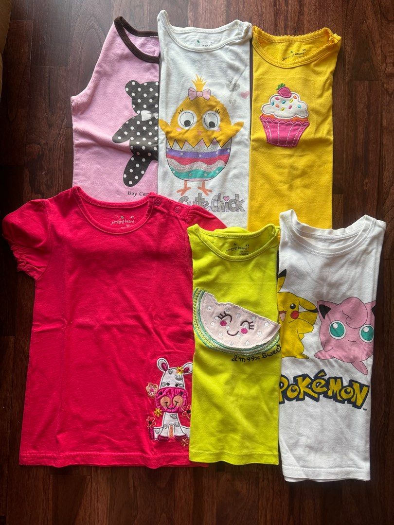 4yo girl Girls 3-4yo T-shirt, Babies & Kids, Babies & Kids Fashion on Carousell