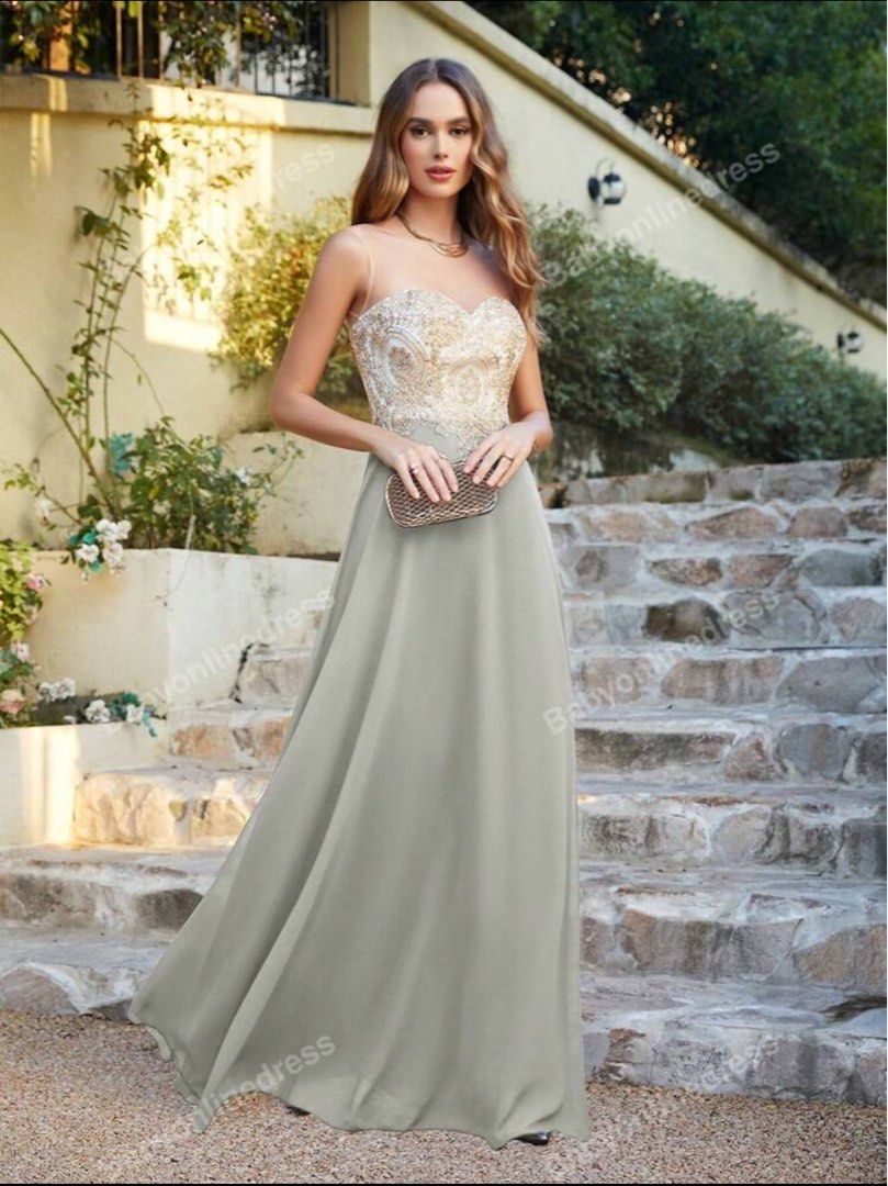 Gown for wedding occasion (Category: Evening dresses & gowns) located in Pasay City. Submitted by nymodig (Listing ID 1325819305, Image 1). Description: Purchased it from Shein Never been used Original Price 1594 selling it 1100 only.