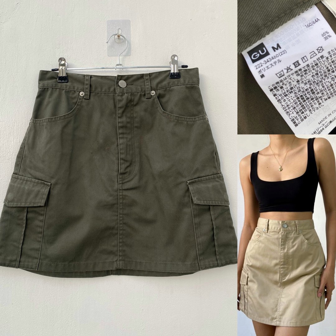 GU Utility Cargo Skirt Women s Fashion Activewear on Carousell