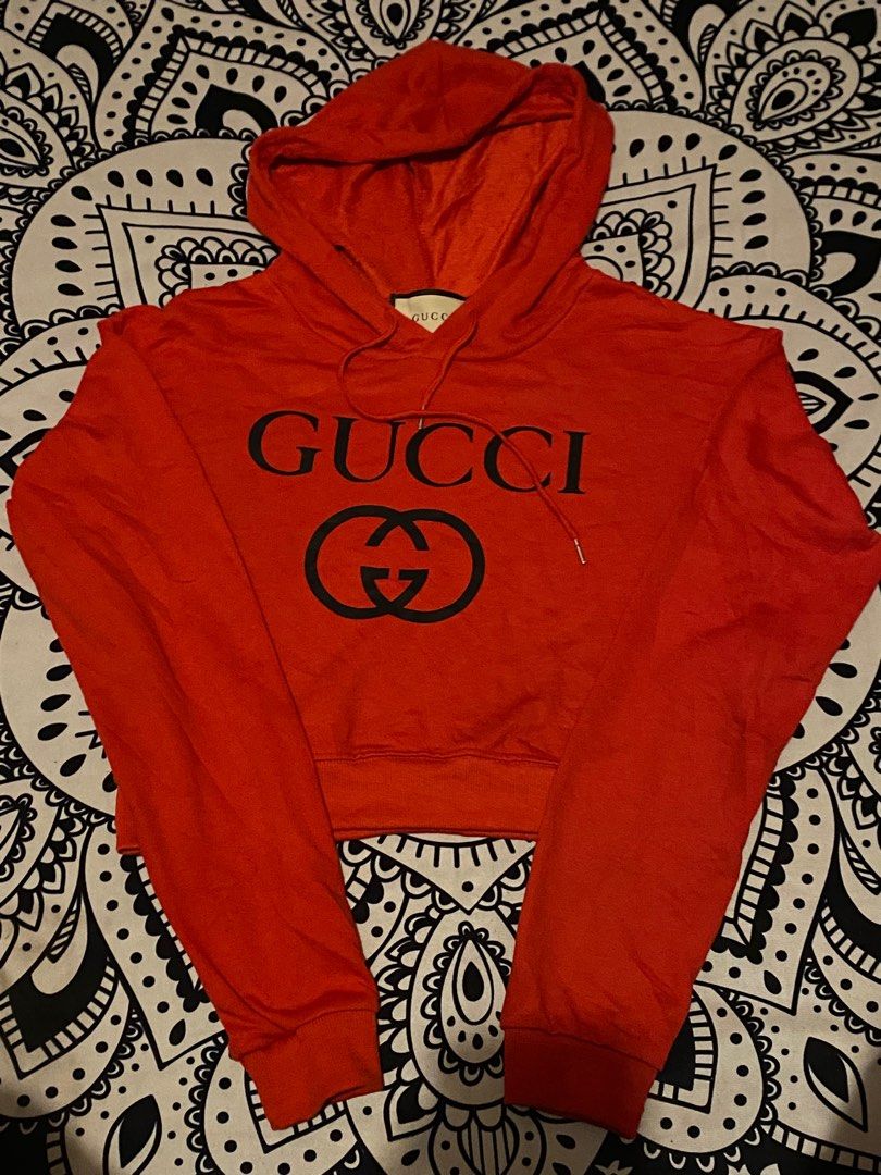 Gucci crop top hoodie
